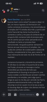 Captura de venta real de un closer