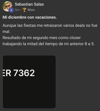 Captura de venta real de un closer
