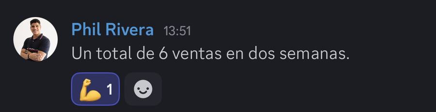 Captura de venta real de un closer