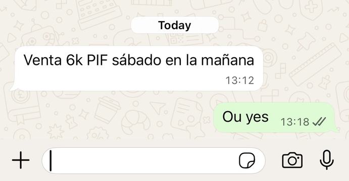 Captura de venta real de un closer