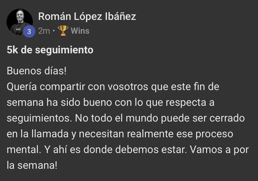 Captura de venta real de un closer