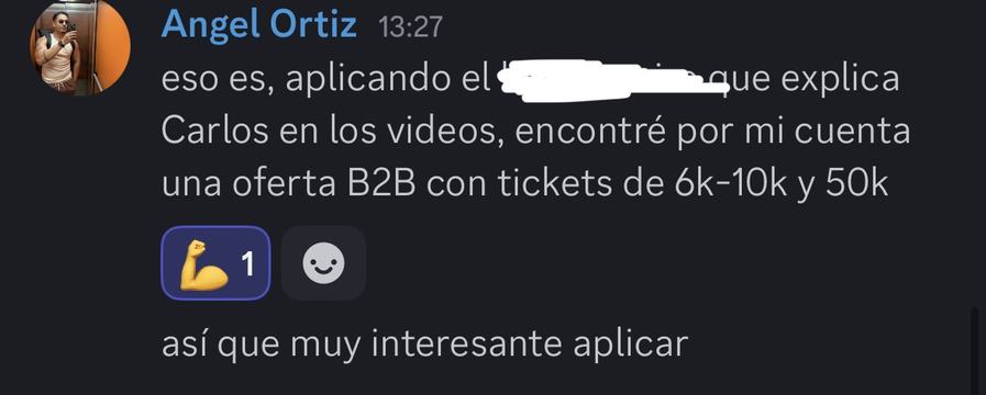 Captura de venta real de un closer