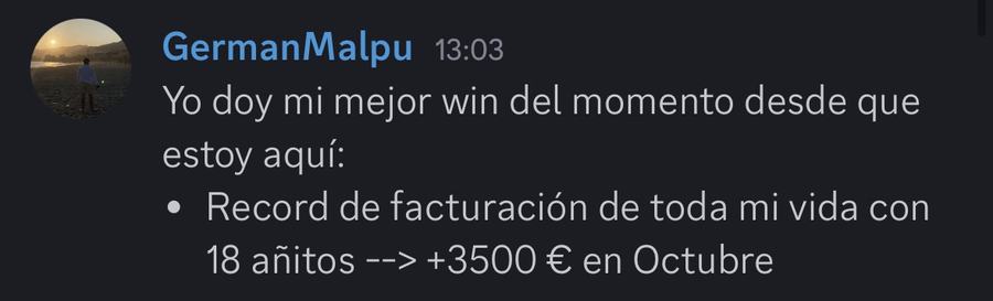 Captura de venta real de un closer