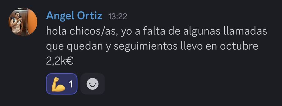 Captura de venta real de un closer