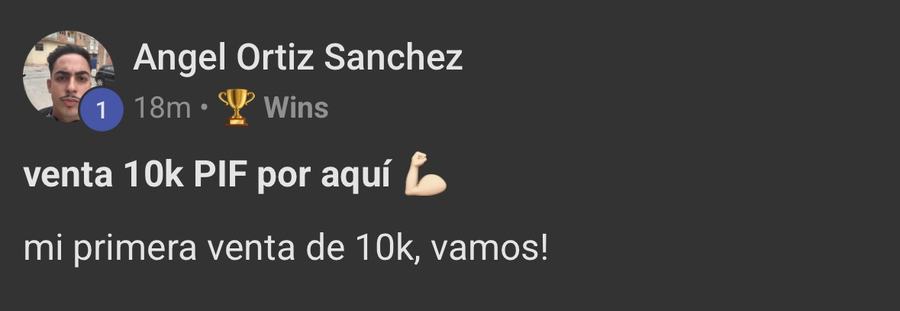 Captura de venta real de un closer
