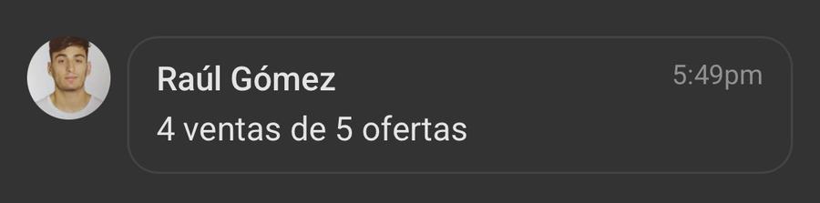 Captura de venta real de un closer