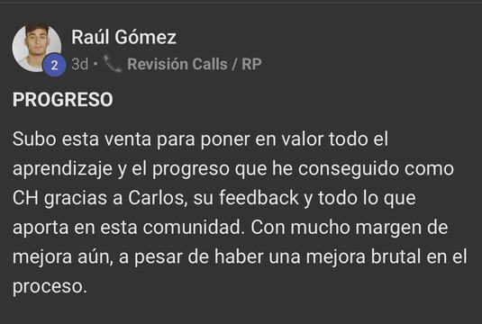 Captura de venta real de un closer