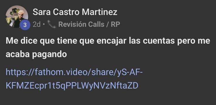 Captura de venta real de un closer