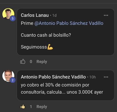 Captura de venta real de un closer